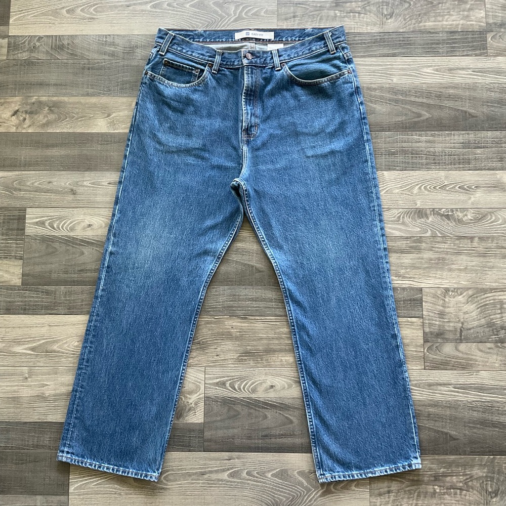 38x30 Gap Easy Fit Jeans Men’s Blue Tapered Leg Relaxed 100% Cotton Denim